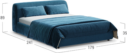 Кровать двуспальная MOON 1008